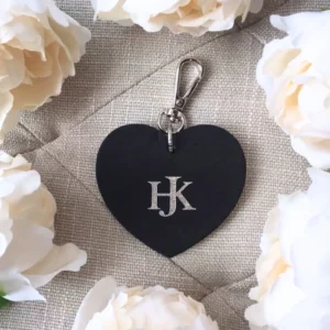 Jeanette ONIX fekete szív charm